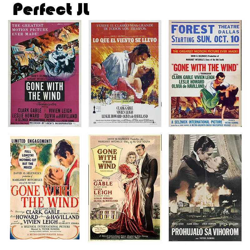 Gone with the Wind домашнего интерьера декоративные с белым покрытием бумажный постер на