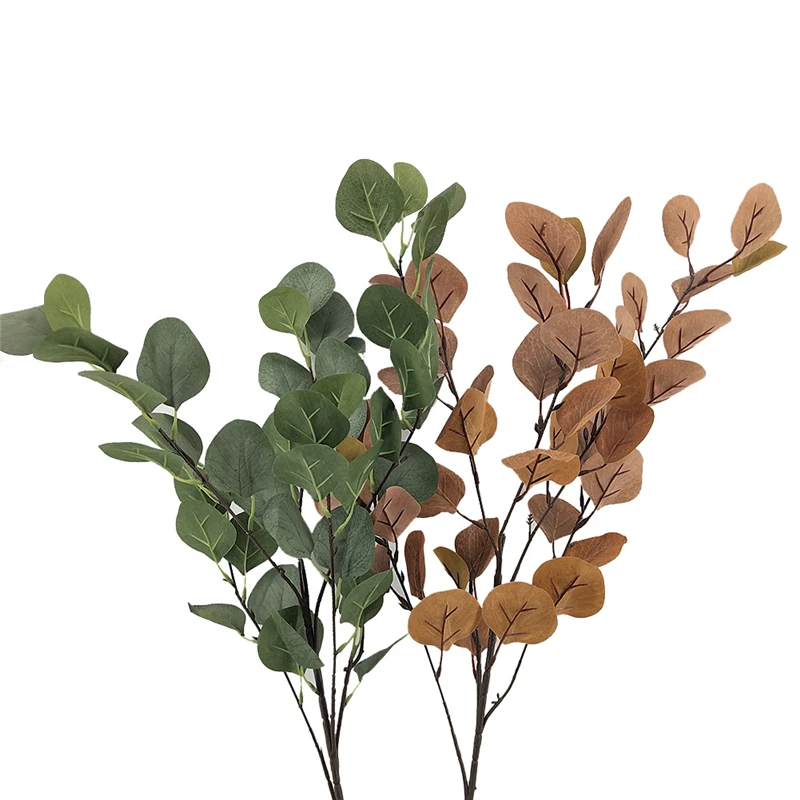 Сад Искусственный цветок листья эвкалипта деньги листьев гинкго для офиса