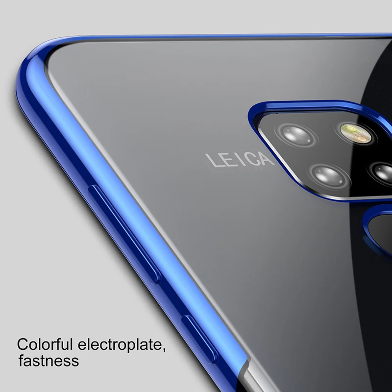 Роскошный чехол Baseus для huawei Коврики 20 Pro Чехол тонкий ультра гальваническим