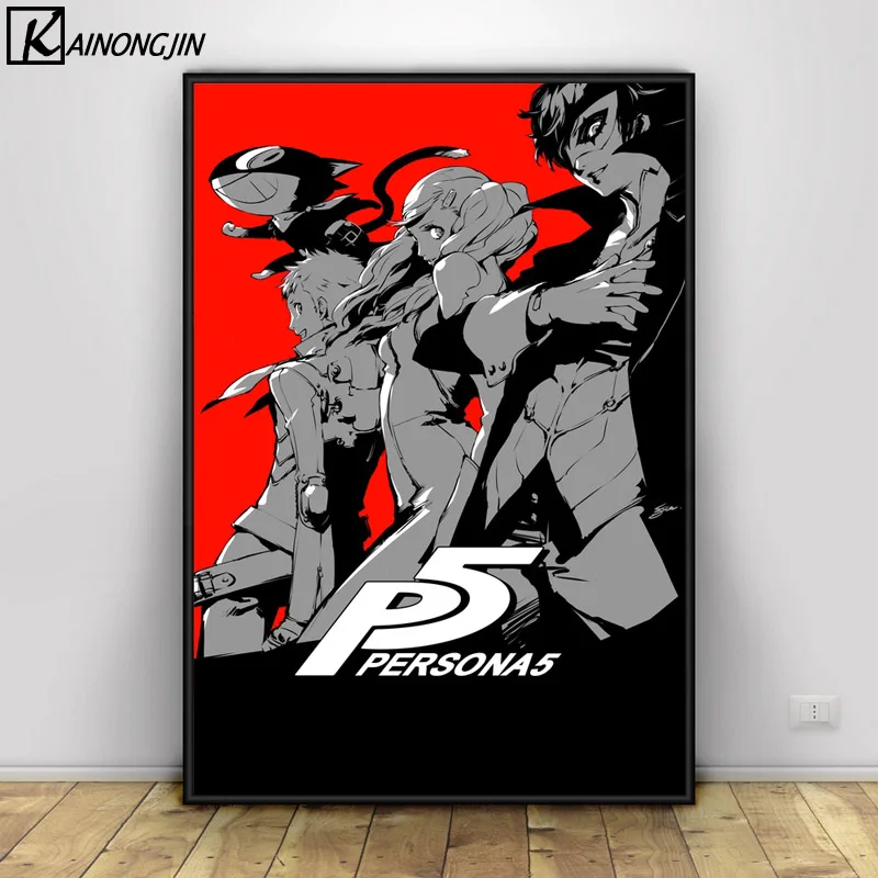 Постер Persona 5 японского аниме постеры и принты настенная живопись холст картина