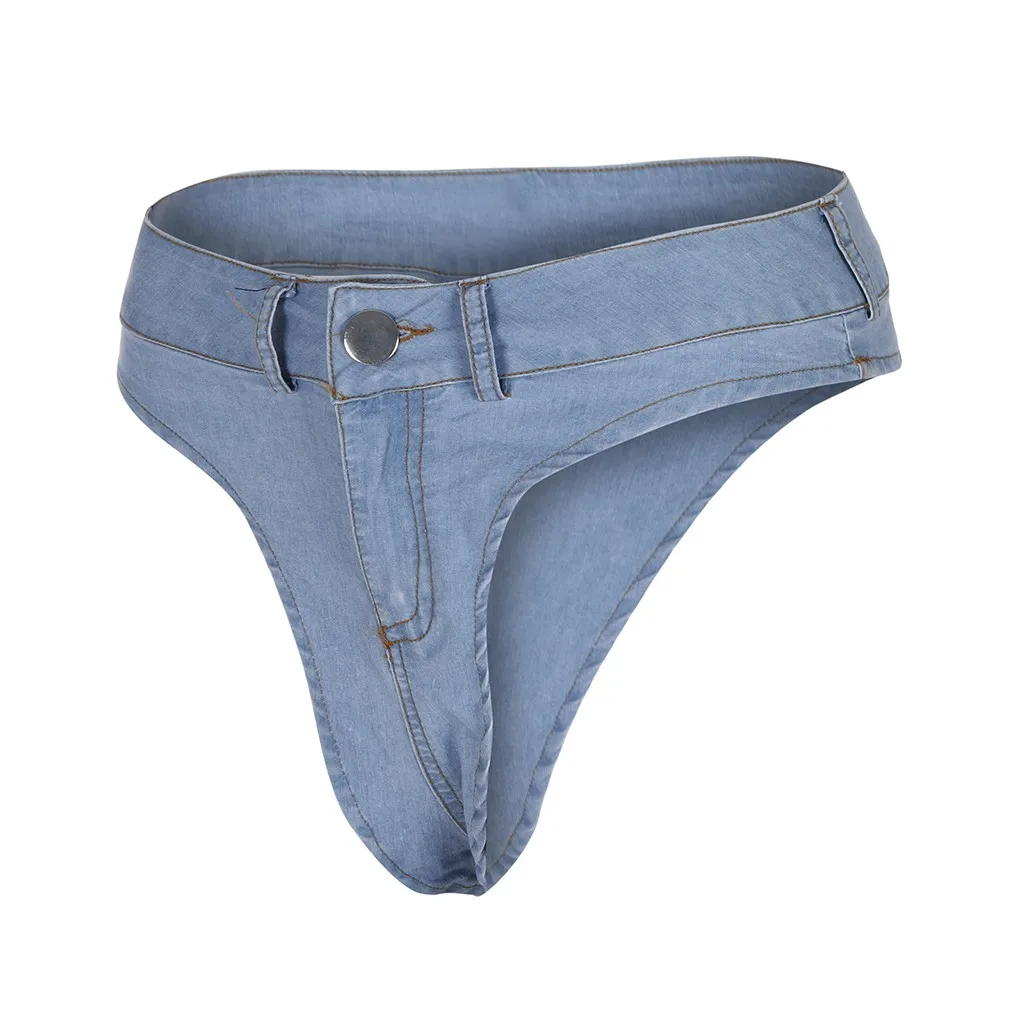 JAYCOSIN ультра короткие треугольные джинсовые шорты женские синие с высокой талией