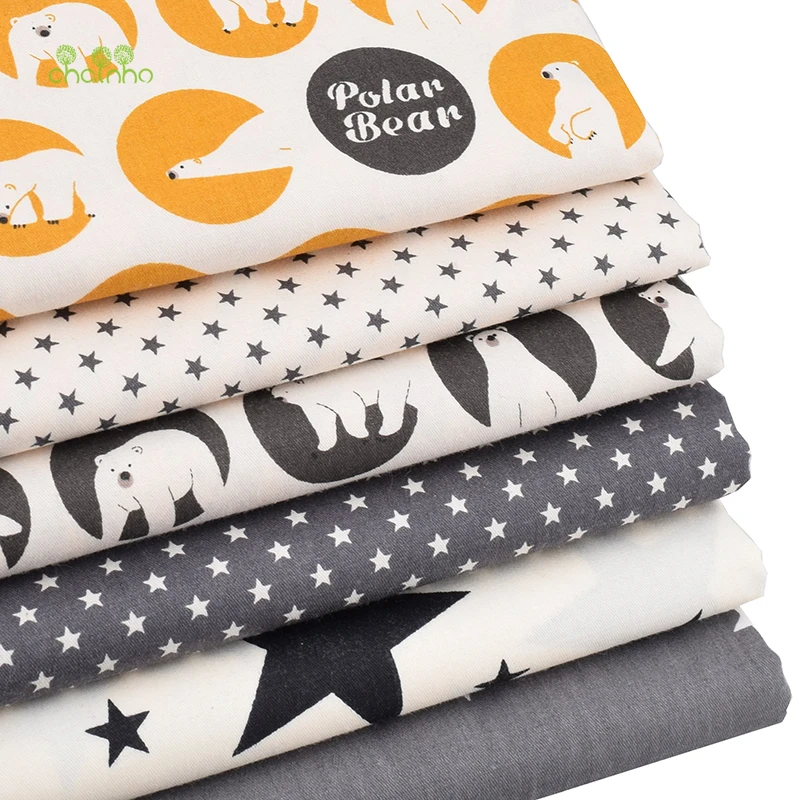 Chainho Cartoon Print Twill Cotton Fabric For DIY Quilting Sewing/Tissue Of Baby&ampChildren/Sheet Pillow Cushion Curtain Material | Дом и сад