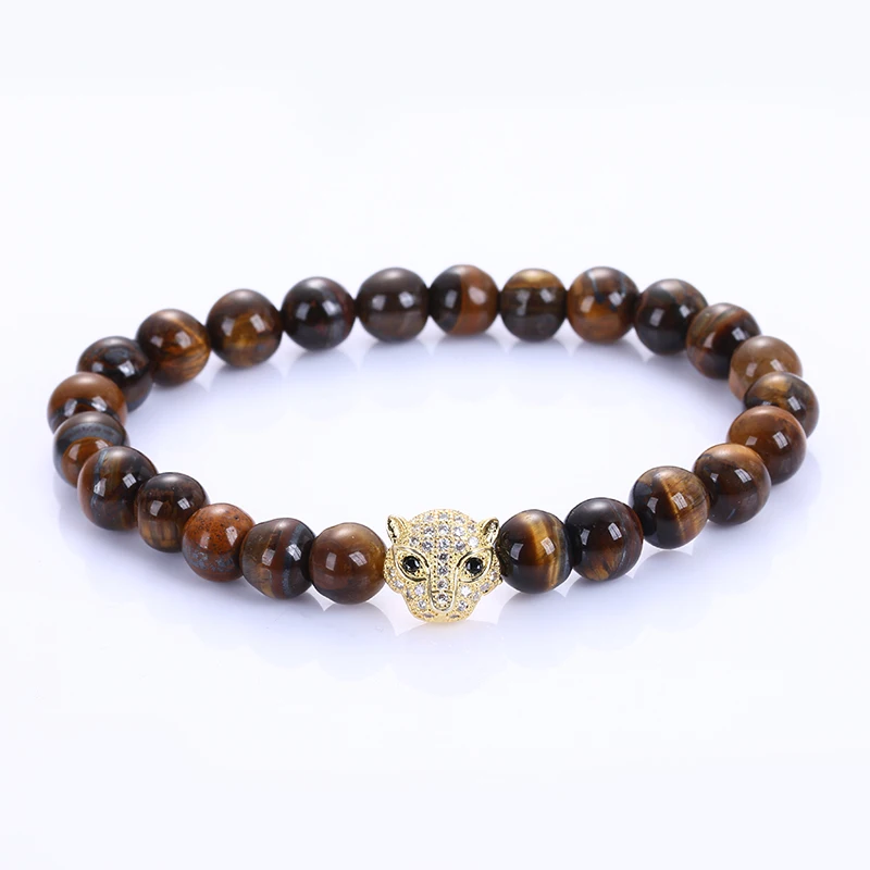 Новое поступление браслет из натурального белого камня тигровый глаз бисера с