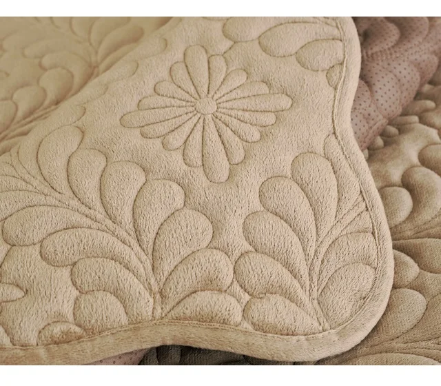 1PCS khaki Чехлы для дивана, полотенец, диванов, Набор чехлов для диванов, Бархатные чехлы для диванов серого/бежевого/кофейного цвета, ткань для диванов в полоску, l-образное использование - Цвет: 1PCS khaki