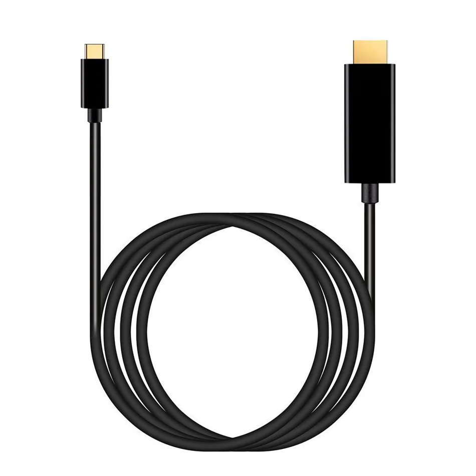 JKING 1 8 м USB C HDMI Тип Кабеля к конвертер Мужского 4 К 1080 P кабель для MacBook HDTV проектор