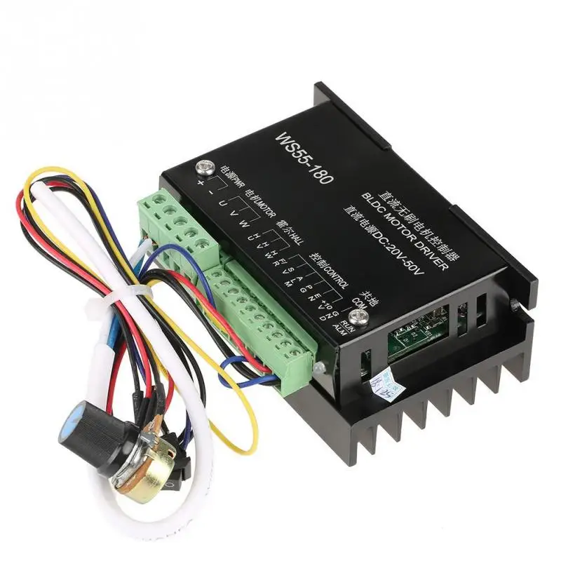 WS55 180 DC 20 50V двигательный драйвер Управление ЧПУ безщеточный шпиндель BLDC мотор с