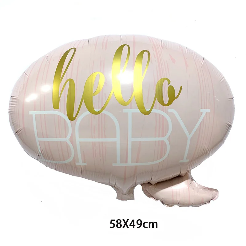 Шар из алюминиевой фольги hello baby 1 шт. 58*49 Гелиевый шар украшения для дня рождения
