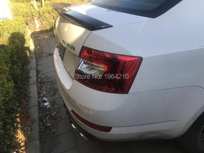 Задний спойлер Неокрашенный из АБС стеклопластика для Volkswagen Skoda Octavia 2014 2018 крыло