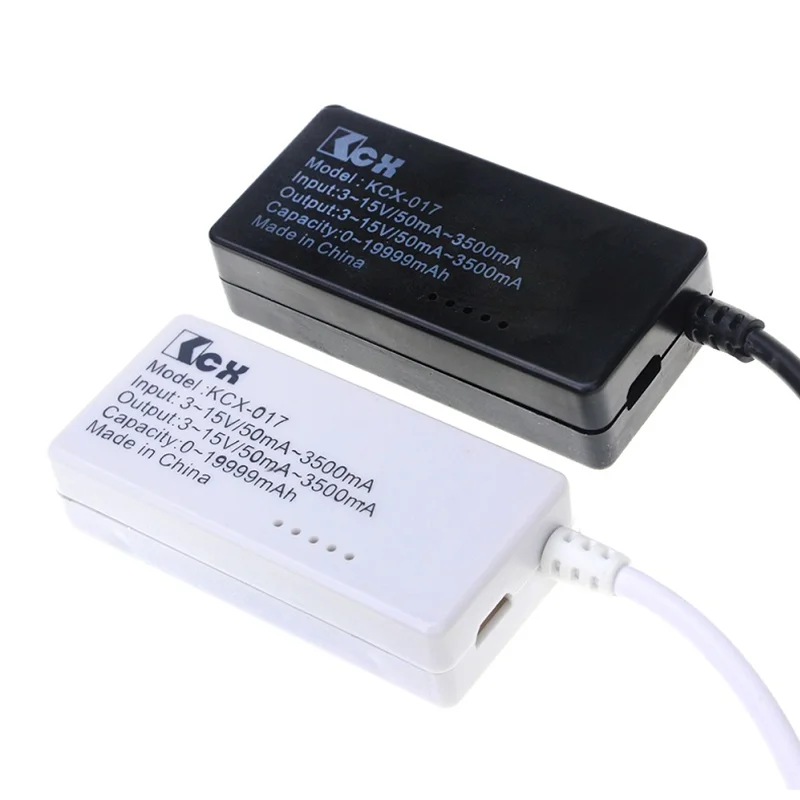 Белый USB цифровой мини ЖК тестер напряжения измеритель тока считыватель