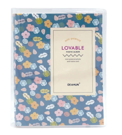 64 Pocket Flower Для ЖК-дисплея с подсветкой FujiFilm Instax Мини-пленка, Instax Mini 9 камер Мгновенной Печати Mini 8 7s 50 90 пленка Fuji Бумага Дополнительные фото Плёнки альбом 64/84/96 карманы - Цвет: 64 Pocket Flower