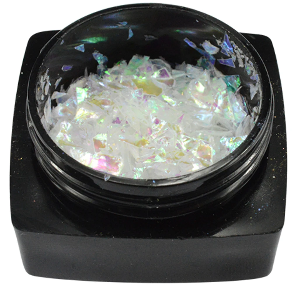 1 бутылка прозрачный лед майларовые фольги оболочки блестки блеск для ногтей