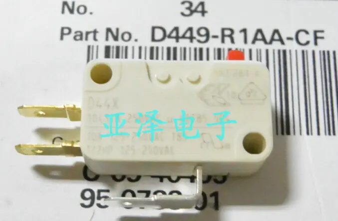 Германия Вишневое D44X D449-R1AA-CF микропереключатель концевой выключатель 10А 250В |