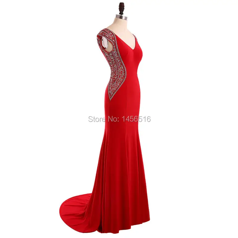 Menoqo красное вечернее платье Русалка длинное банкетное 2019 Robe De Soiree с рукавом