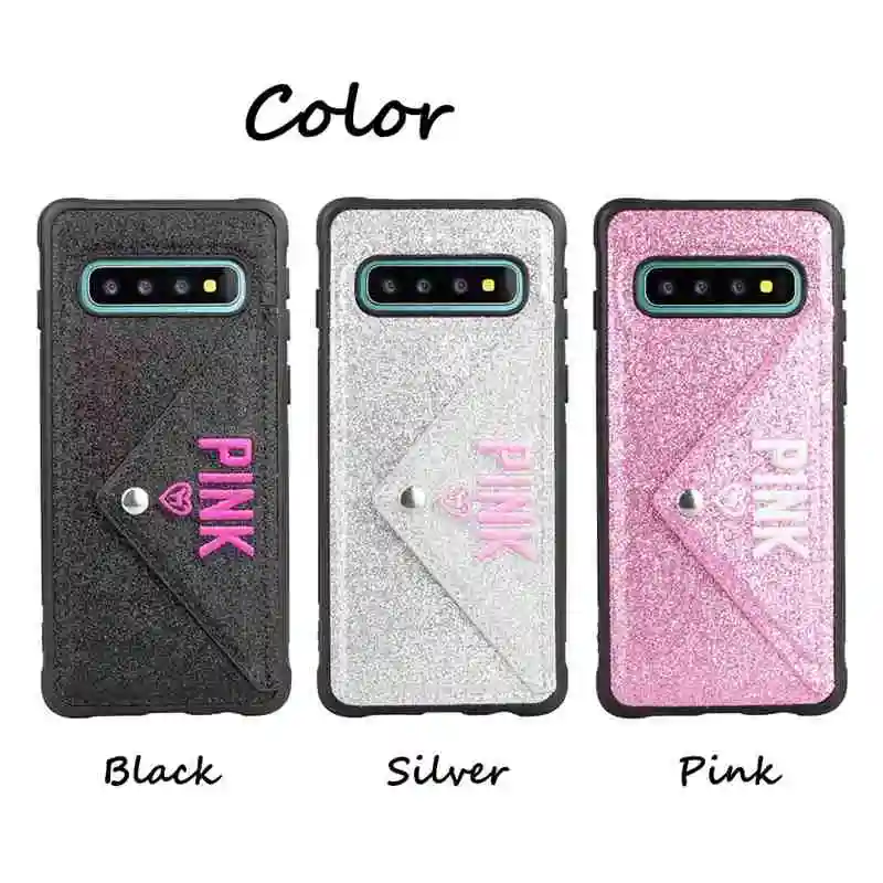 Модный 3D кожаный конверт чехол для телефона iphone 6 6s 7 8 plus x xs max xr блеск розовый Victorias кошелек секрет fundas coque