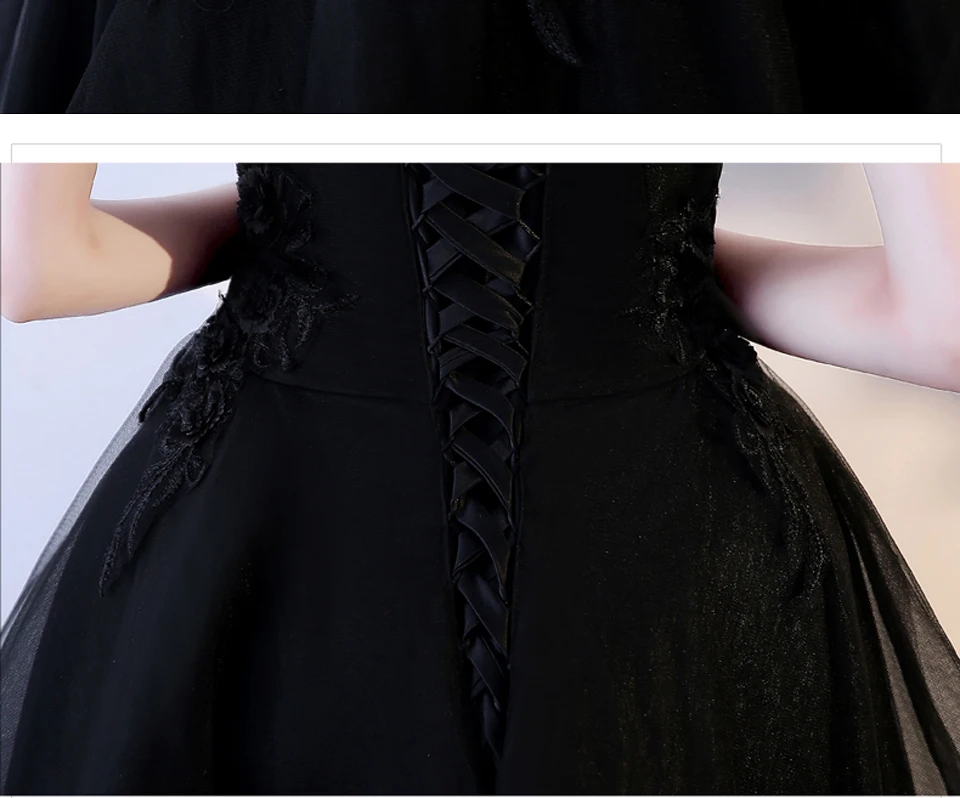 LAMYA Robe De Soiree с кружевной аппликацией и коротким рукавом спереди вечернее платье заказное без рукавов банкетное сексуальное платье для бала Вечерние платья