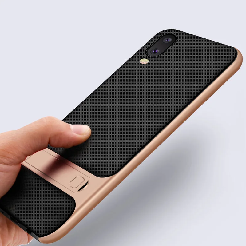 Чехол-подставка для Samsung S10 S10Plus мягкий силиконовый Жесткий ультратонкий