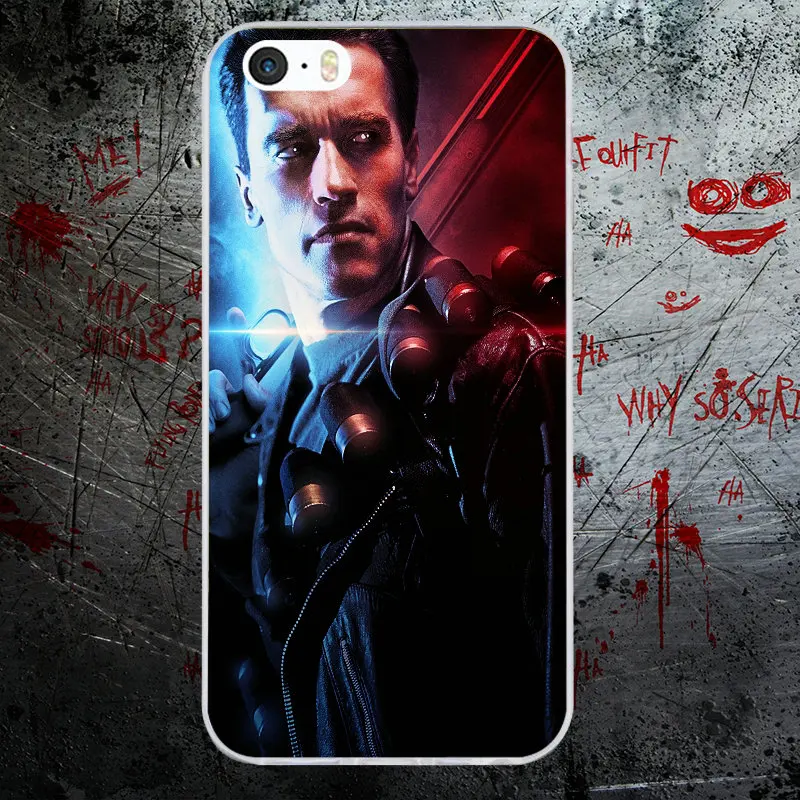 Fashoin Movie Terminator Soft TPU Silicone Mobile Phone Cases Cover for iPhone X 8 7 6S 6 Plus 5 5S SE 5C 4S 4 Shell Bags