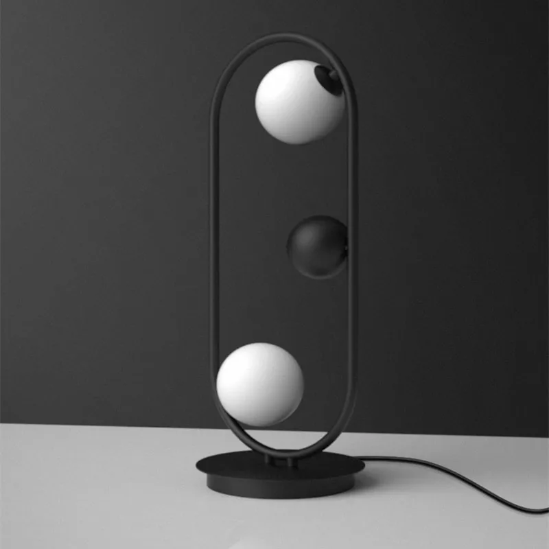 Скандинавская художественная настольная лампа для гостиной креативный Овальный