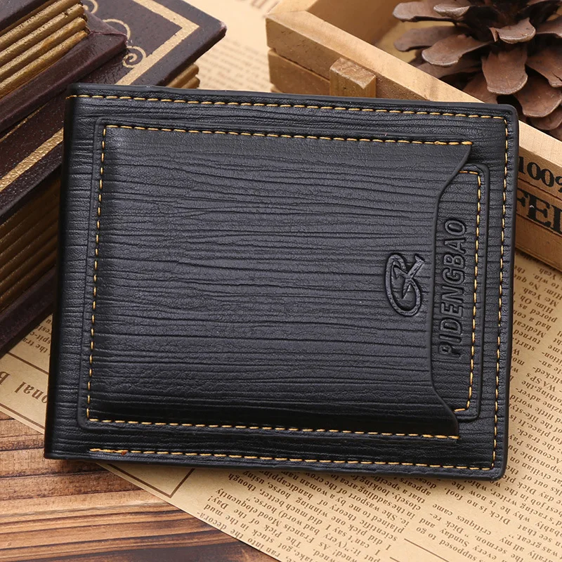 PIDENGBAO короткий кошелек с кисточками однотонный высококачественный мужской