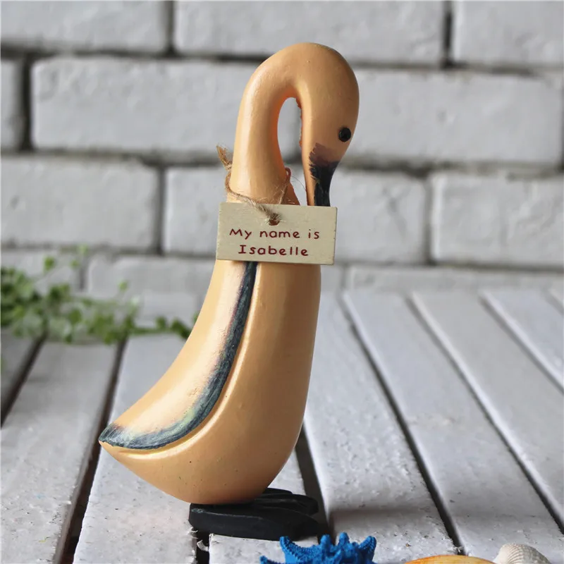 3 шт. творческие милые утки миниатюрные деревянные украшения для дома аксессуары