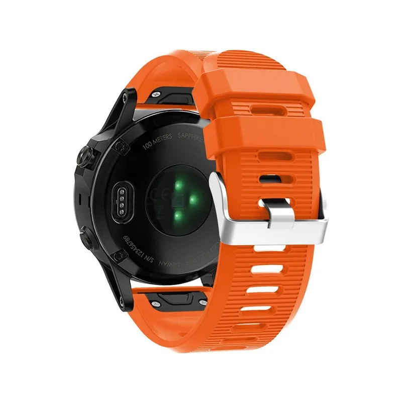 2 шт. силиконовый ремешок для часов Garmin Fenix 5X/Fenix 3/3 HR/D2 Charlie/ Descent Mk1 26 мм|wristband strap|garmin