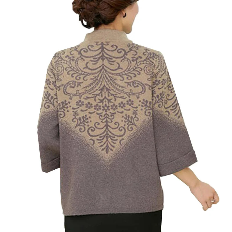 Новинка 2018 модный весенне осенний женский свитер верхняя одежда для мам среднего