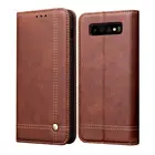 Роскошный винтажный кожаный чехол серии 2019 для Samsung Galaxy S10 Plus, кожаный флип-чехол ручной работы для Samsung S10 S10E