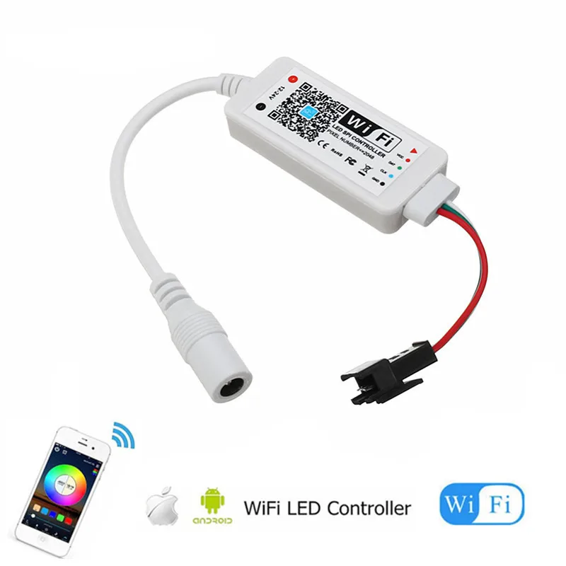 Magic Home DC5V 12 в 24 в беспроводной Wi-Fi Bluetooth контроллер, RGB/RGBW IR RF LED контроллер для 5050 WS2811 WS2812B пикселей светодиодные полосы