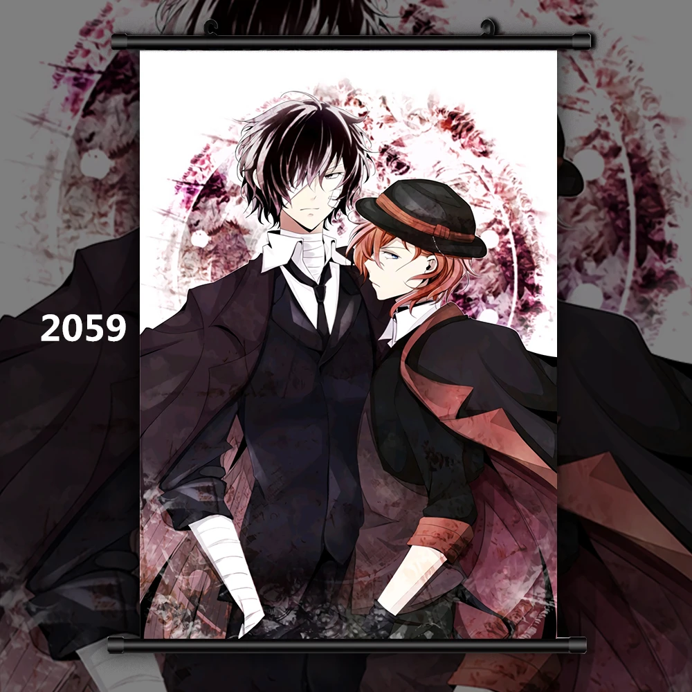2059 Bungou бродячие собаки Аниме Манга настенный плакат свиток домашнее украшение Стены Искусства - Цвет: 2059