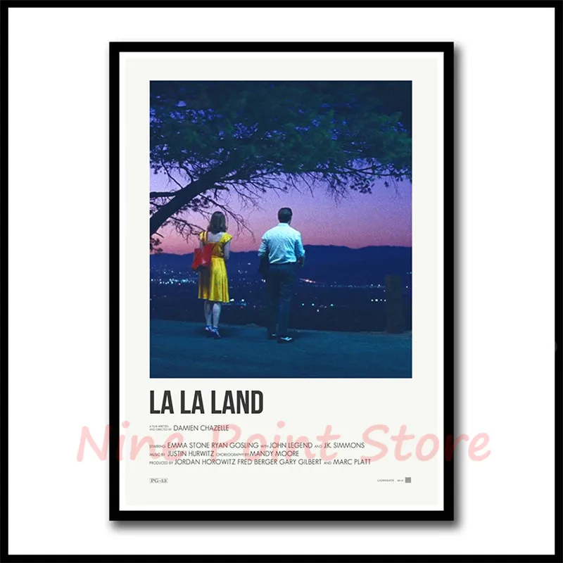 La Land бумага с покрытием фильм плакат наклейки на стену Бар Кафе домашний декор домашнего искусства бескаркасные - Цвет: Небесно-голубой