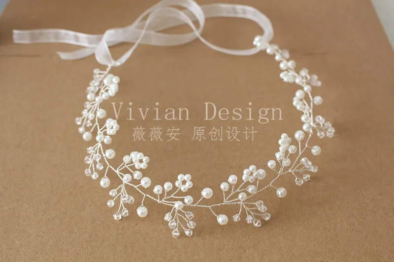 W210 новейшая гирлянда из искусственного жемчуга жемчужная Корона невесты для