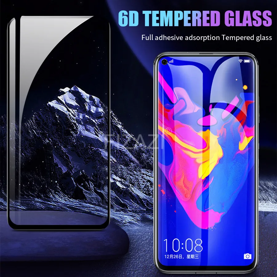 6D полное клеевое Покрытие Закаленное стекло для Huawei P20 Pro Lite Honor 7X 8X 8C 10 9 View 20 Magic 2