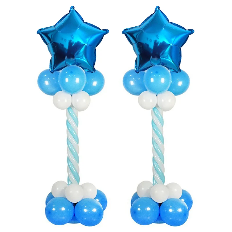 

2 sets of balloons set aluminum balloons + latex balloon children's birthday party holiday party decoration supplies Home layout