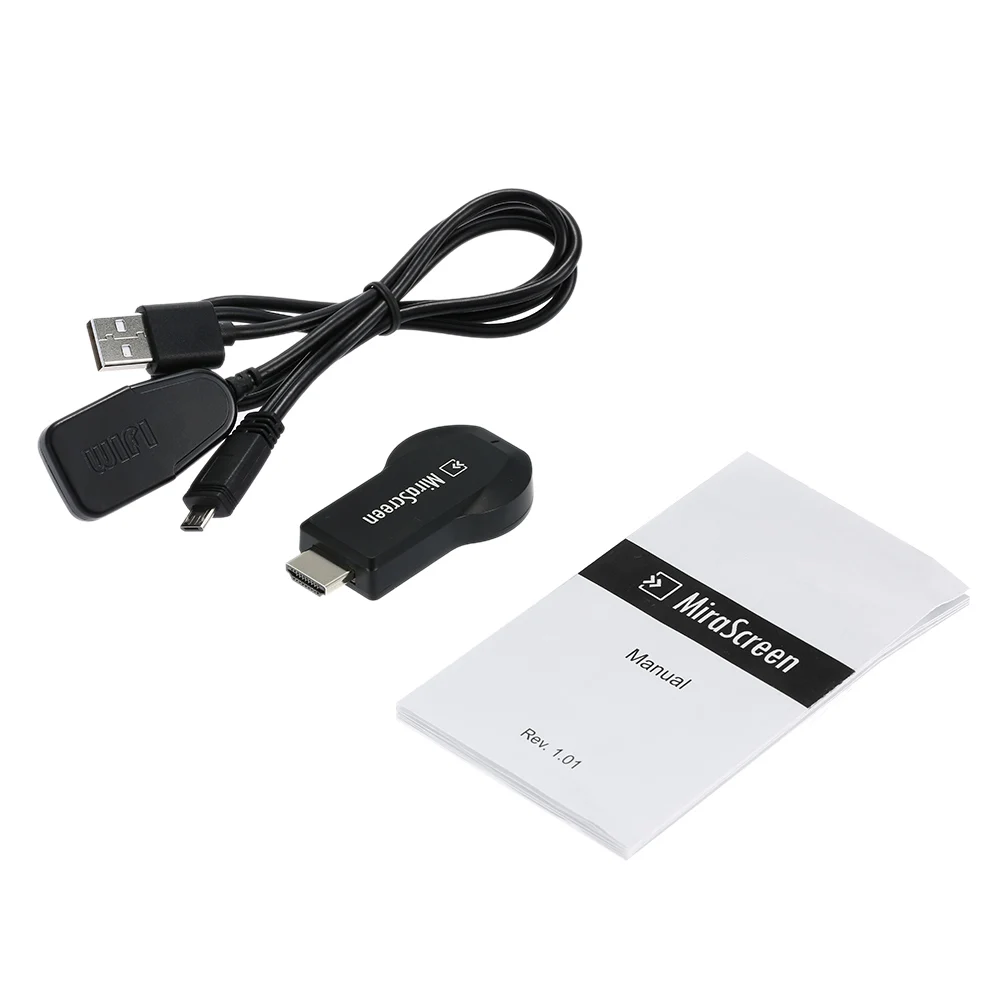 Беспроводной WiFi приемник MiraScreen HDMI 1080P HD интерфейс ТВ приставка DLNA Airplay Miracast для