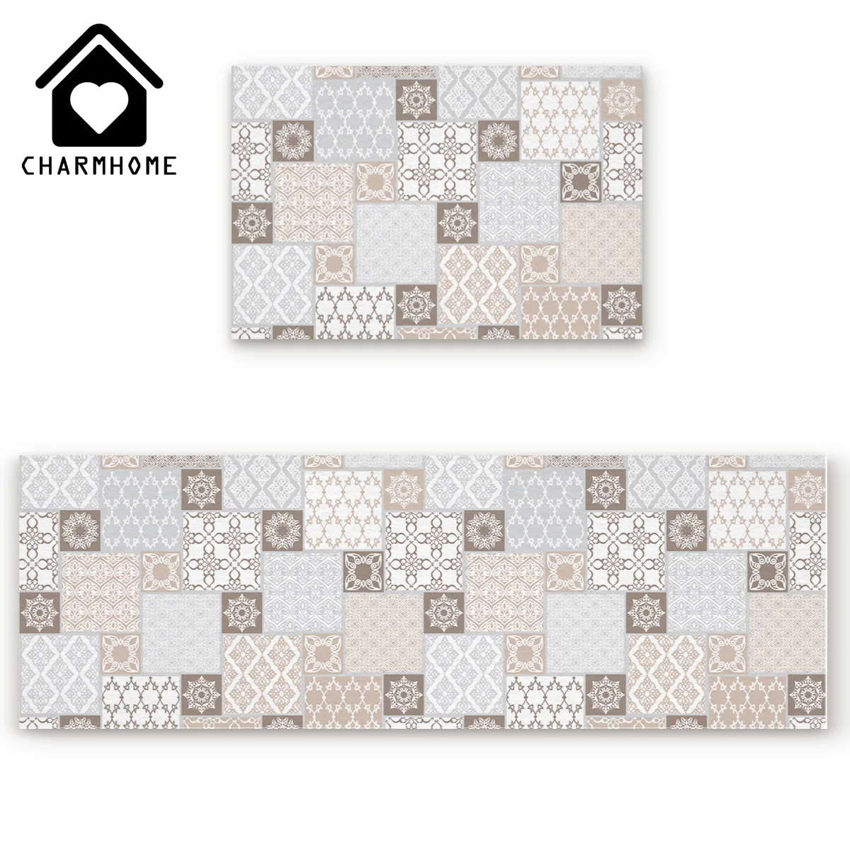 CHARMHOME 2 шт./компл. марокканский геометрический проверки кузнечная длинные Кухня коврик коврики для дома коврик Спальня Гостиная ковер
