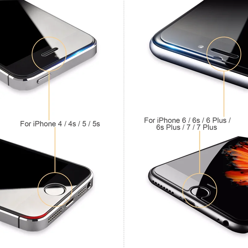 Премиум Закаленное стекло для IPhone X 7 8 Защита экрана Iphone Plus 65S 5 SE 4S