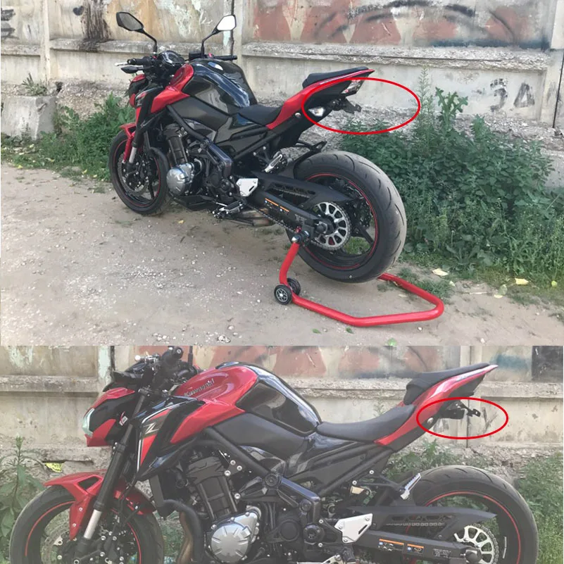 Держатель номерного знака для Kawasaki Z900 2018 аксессуары мотоциклов крепление с