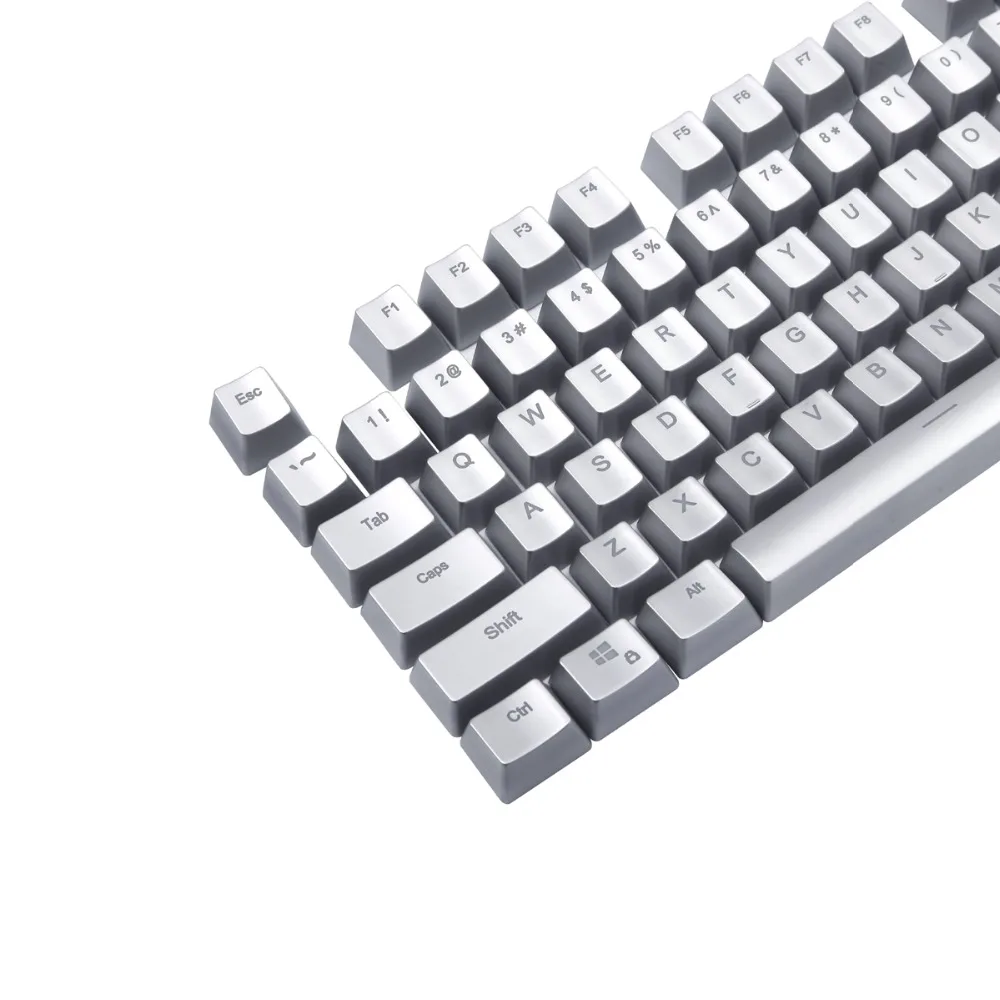 Посеребренные колпачки для клавиш Cherry MX Outemu механическая клавиатура с