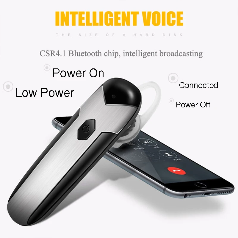 DUSZAKE Z8 Bluetooth Wireless Headset For Xiaomi Phone Handsfree Earphone with Mic for Moblie | Электроника