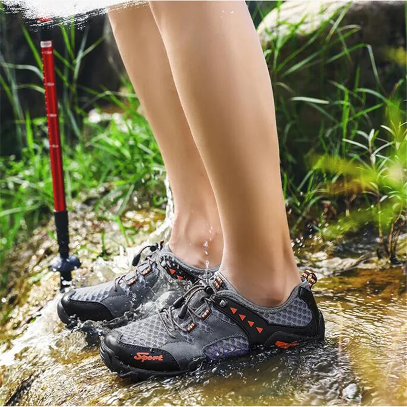 Кроссовки мужские сетчатые дышащие повседневная прогулочная обувь для спорта