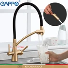 Кухонный Смеситель GAPPO, поворотный кран Водопад из латуни, крепление на раковину