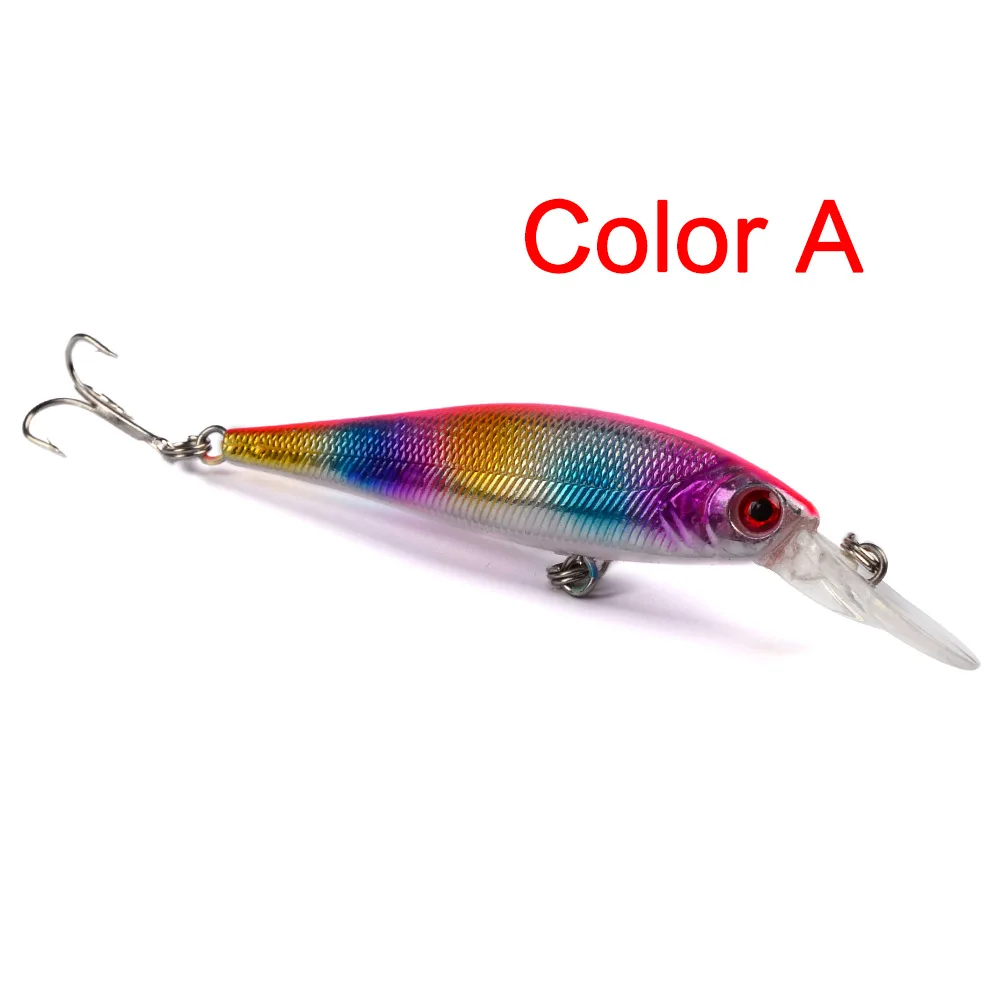 HiUmi 8 шт 10 1 см 9 36g Новый Minnow приманки для ловли рыбы Рыба гольян рыболовные снасти