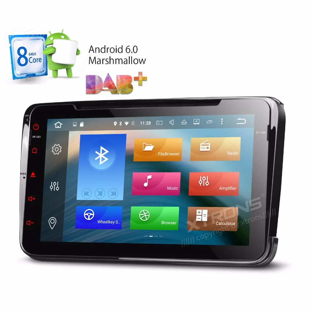 Xtrons 8 &quotAndroid 2 Din 6 0 Octa Восьмиядерный автомобильный dvd плеер для vw Volkswagen Golf Passat Seat