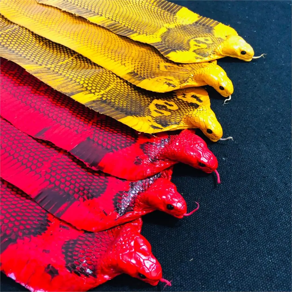 

whole pcs Colorful Grain Genuine snake leather for DIY handmade belt shoe handbag snake leather thickness 0.1-0.3mm