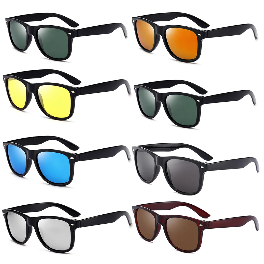 Мужские и женские солнцезащитные очки в винтажной оправе классические