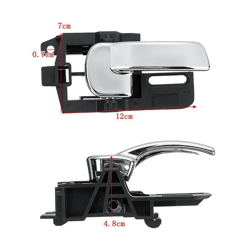 H2CNC интерьер автомобиля дверные ручки для NISSAN QASHQAI 2007 2008 2009 2010 2011 2012 2013 спереди и