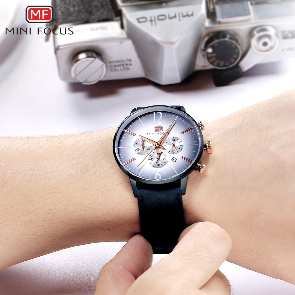 

MINIFOCUS Men Watch Top Luxury Brand Sport Watches Mens Quartz Wristwatch Male Clock Relogio Masculino MF0114G.04
