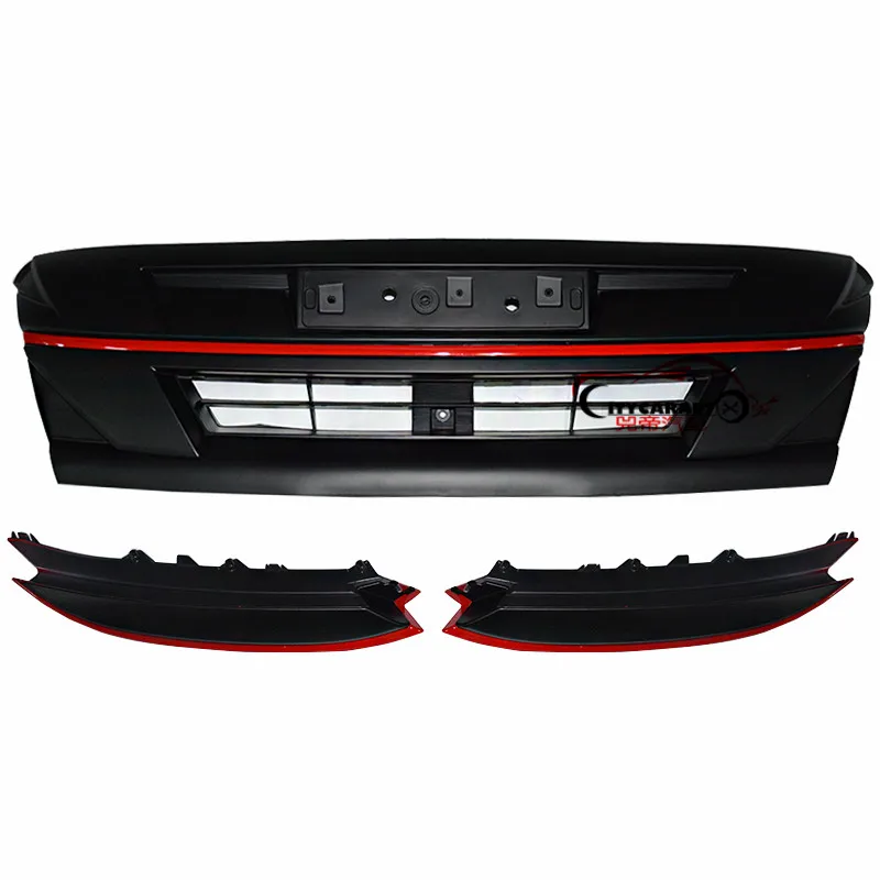 LAMP COVER AND GRILL Модифицированные передние гоночные решетки для гриля ABS лампы крышка бампер маска планки чехлы подходят для ISUZU D-MAX DMAX- ABS решетка - Цвет: LAMP COVER AND GRILL