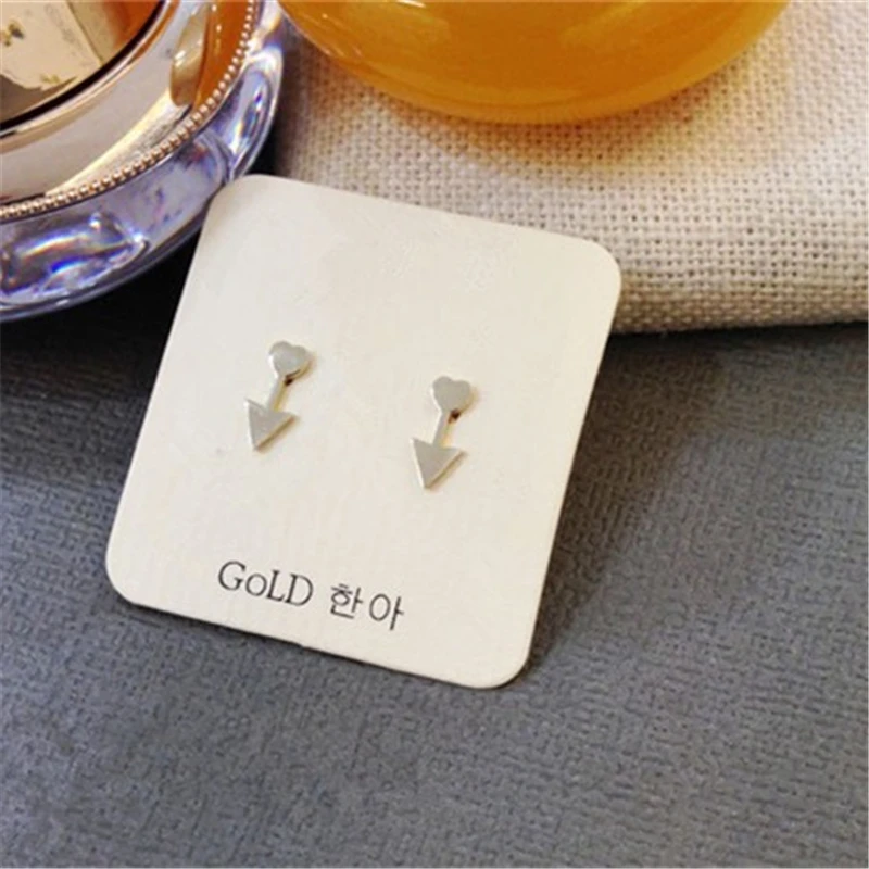 Модные серьги со стрелками в форме сердца женское ювелирное изделие Летние