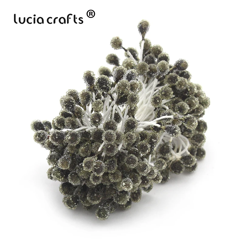 Lucia crafts 5 мм разноцветные варианты стеклянные цветочные тычинки для цветов украшения торта diy пестик тычинка 70 шт./лот D0601